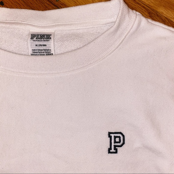 VS PINK White crop crewneck - Picture 2 of 2